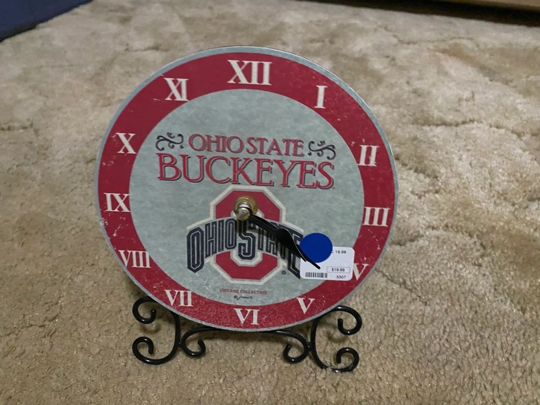 Ohio State Buckeyes Decorative Clock