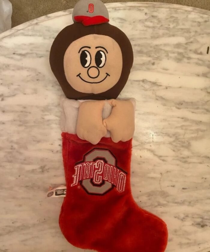 Ohio State college football logo Christmas stocking