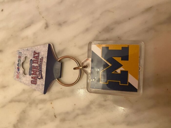 Michigan college football keychain