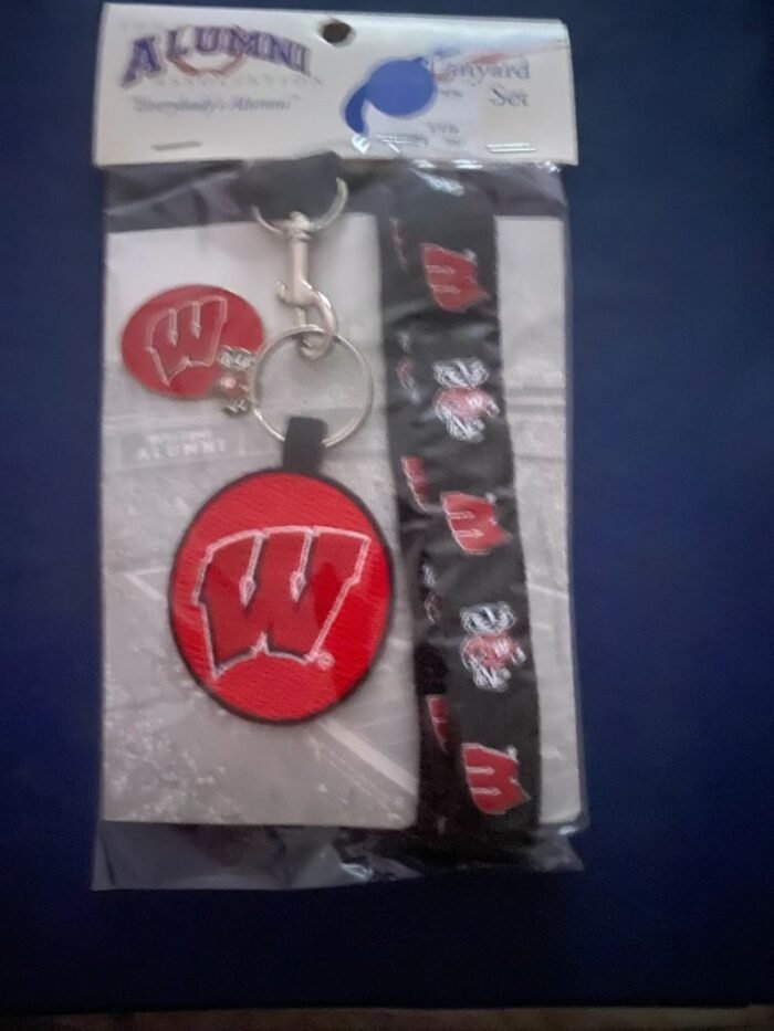 Wisconsin college football lanyard