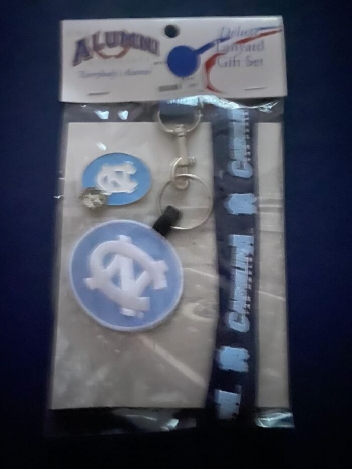 North Carolina logo college football lanyard gift set