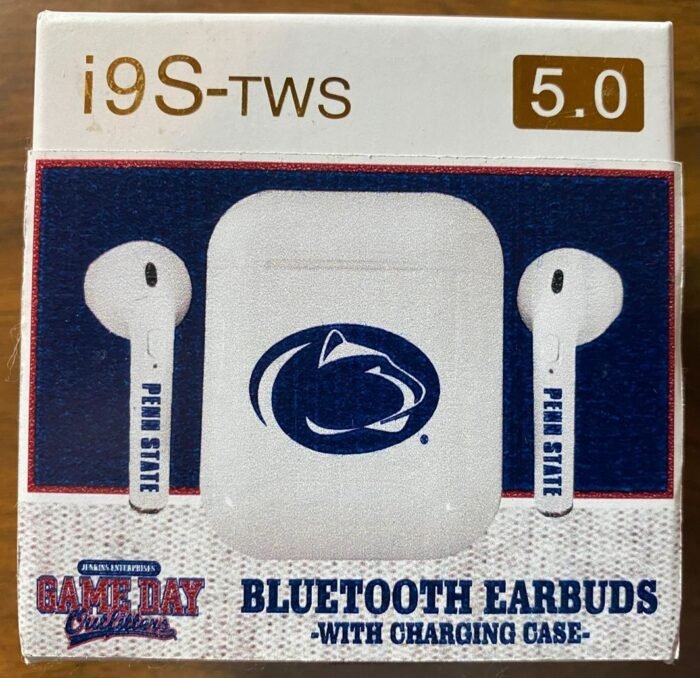 i9S-TWS Bluetooth Penn State college football Earbuds